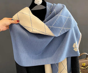 Pure Cashmere Patterned Scarf