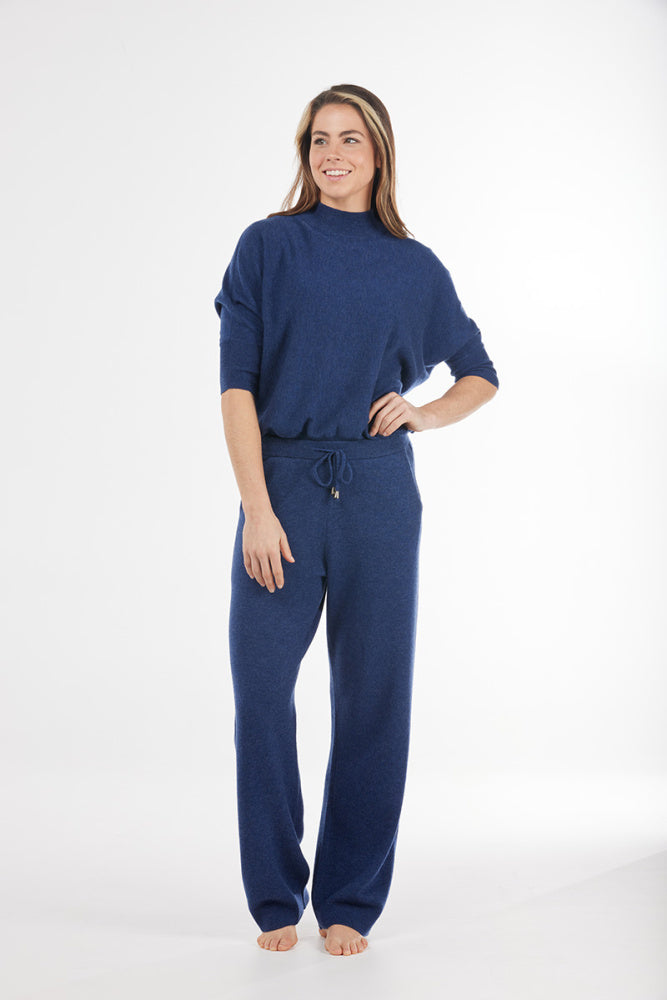 blue BRIDGE & LORD STRAIGHT LEG RELAX PANT WITH POCKETS