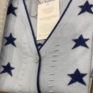 V neck cardigan with stars ONLY S