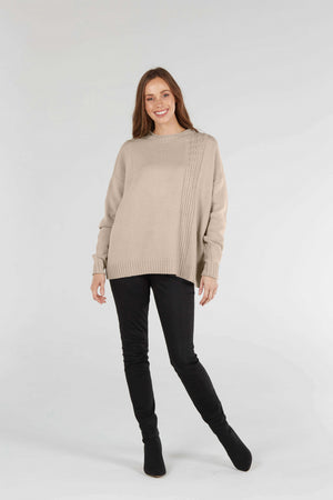 ROLLED TRIM CABLE PULLOVER